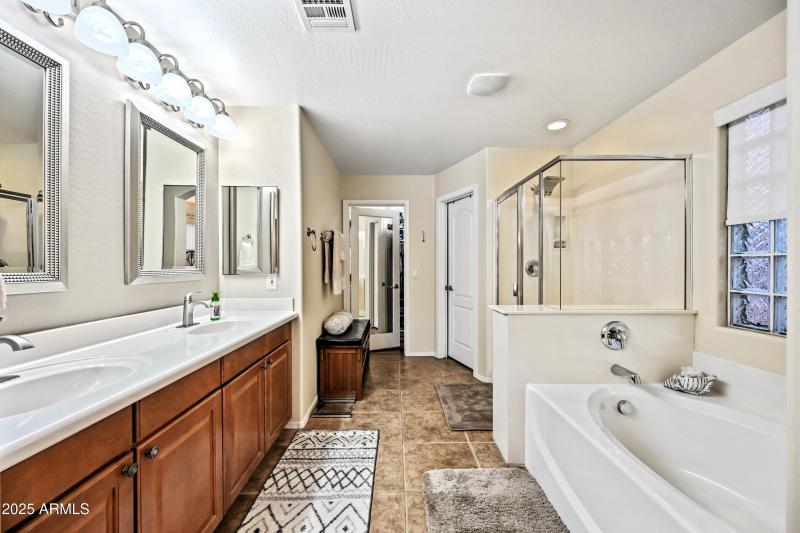 Walk in closet in bath