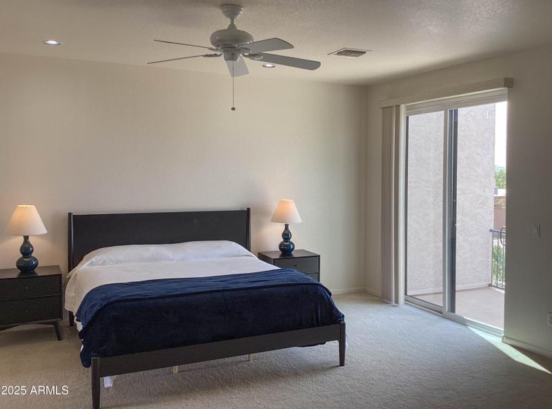 UPSTAIRS MASTER BEDROOM w/BALCONY