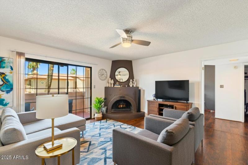 Living Room with Fireplace