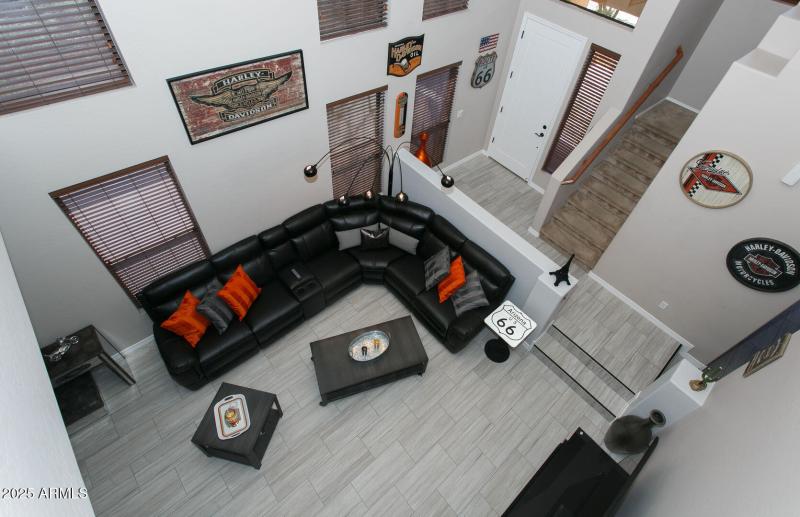 Livingroom ariel view