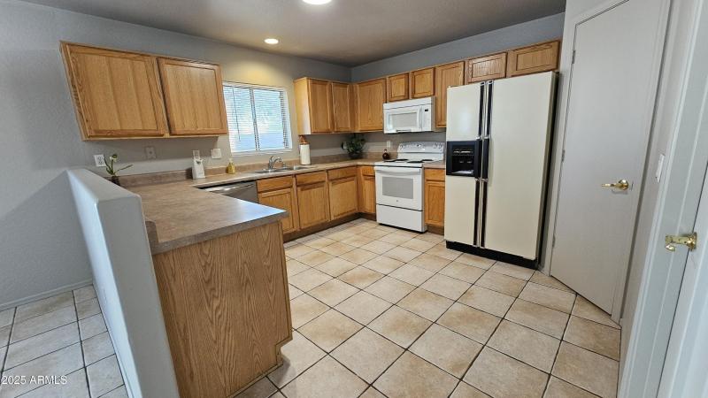 Kitchen with Refrigerator