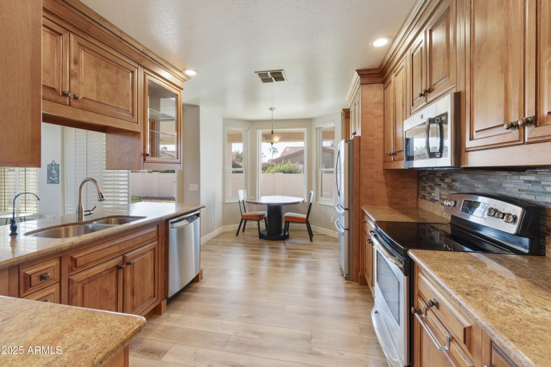Kitchen with eating area