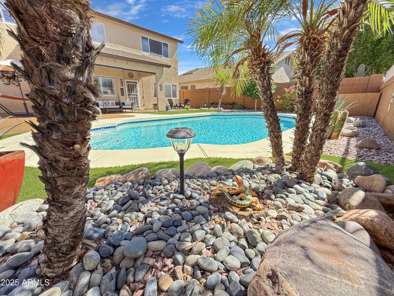 Beautifully Landscaped Backyard