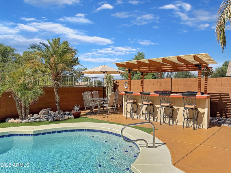 Poolside Pergola Bar & Seating