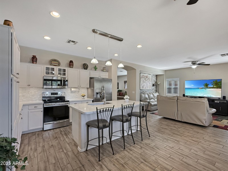 Open Kitchen Overlooking Living