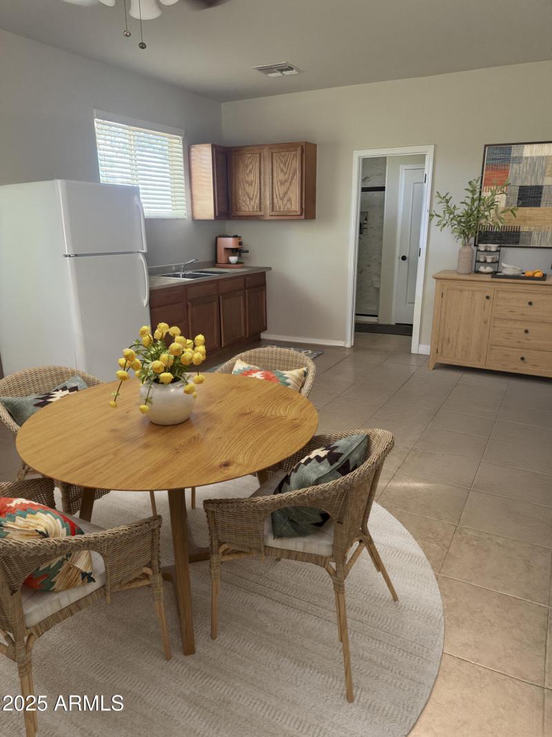 Casita Kitchen Virtually Staged