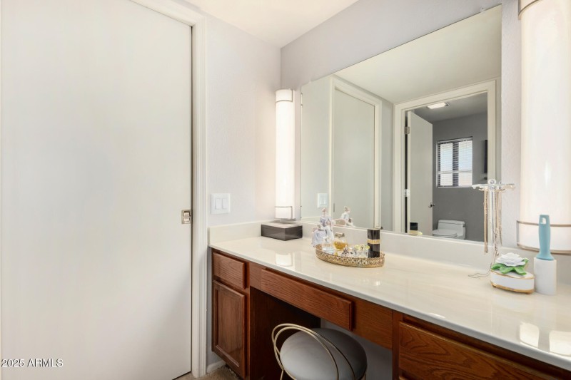 Master Bath Vanity to closet