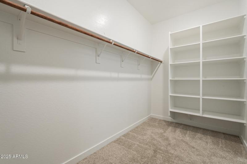 Large walk in master closet