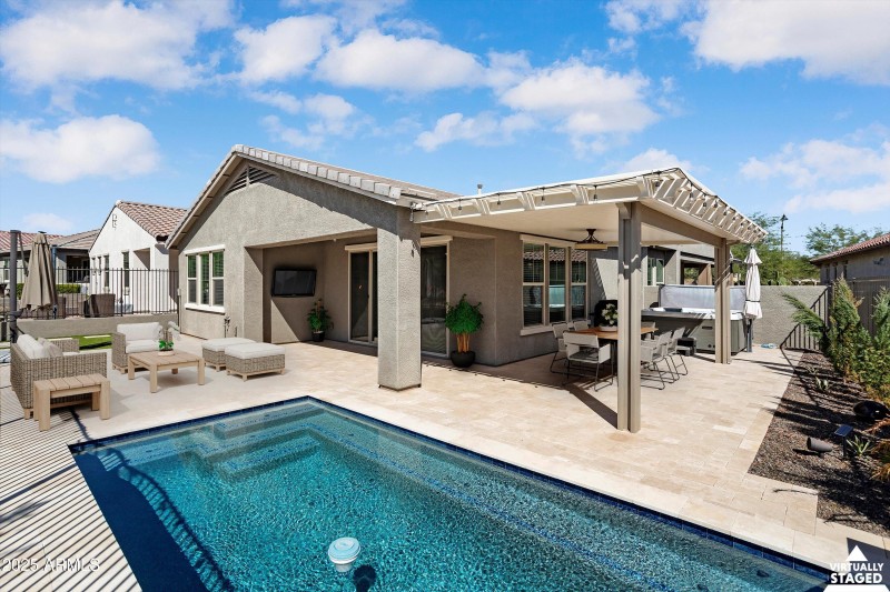 Pool and Back of home