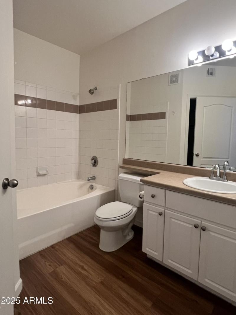 Bathroom with large sunken tub