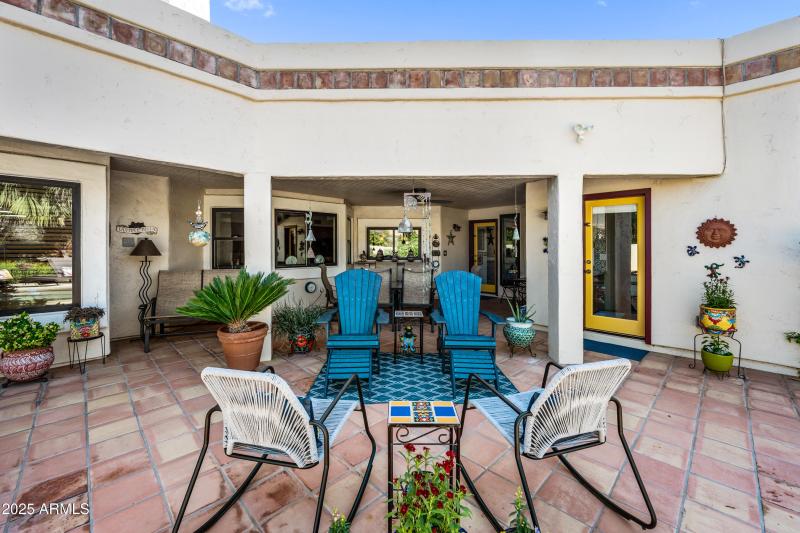 Saltillo Tiled Patio