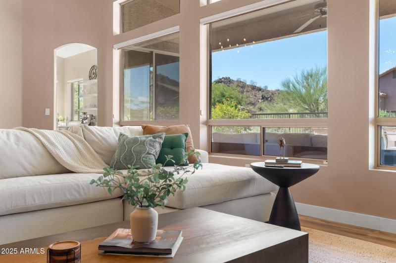 Living Room Mountain Views