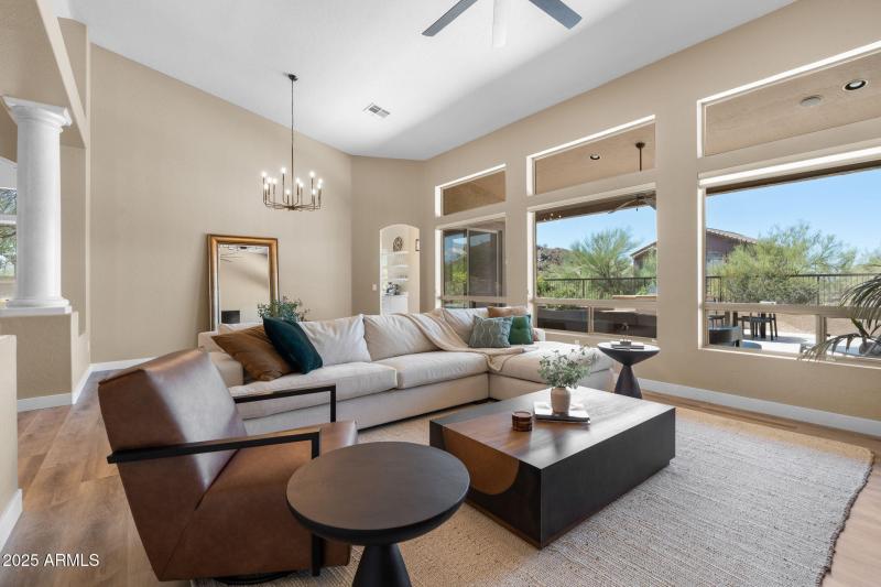 Living Room View to Dining Room
