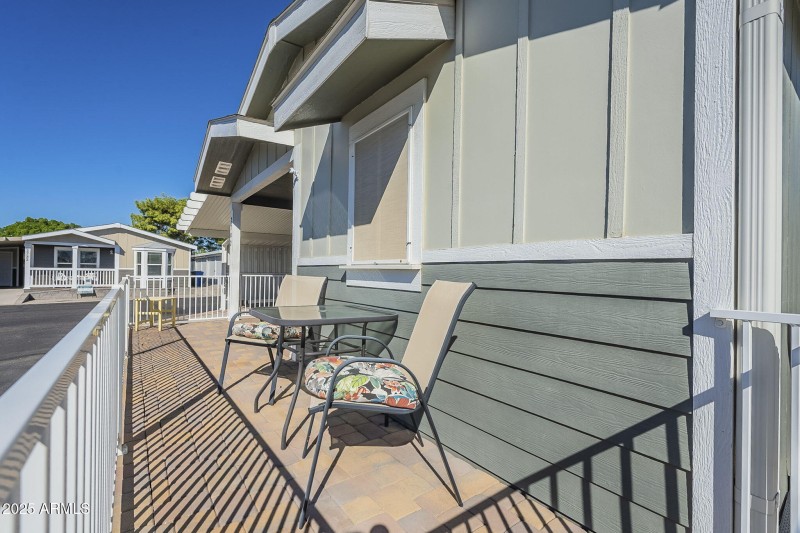 Pavered expanded Front Patio