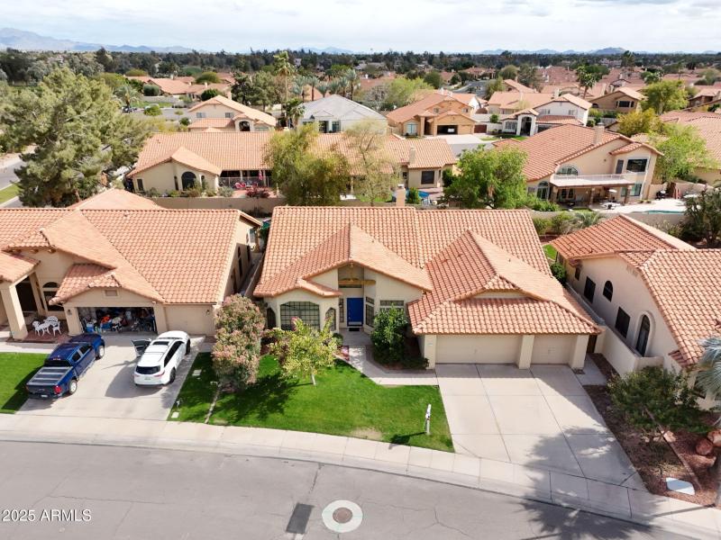 OVERHEAD DRONE SHOT OF HOME