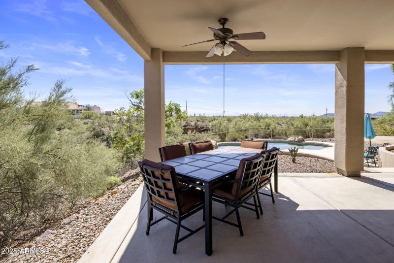 Large covered patio