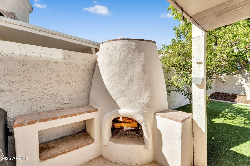 Backyard Fireplace