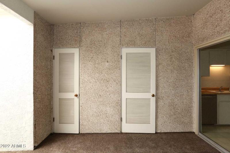 Covered Patio-Storage Rooms