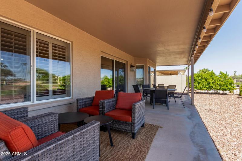 Calming Covered patio