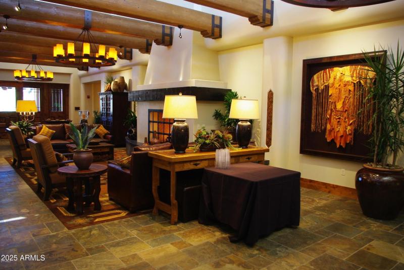 Clubhouse lobby