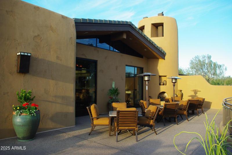 Clubhouse patio side