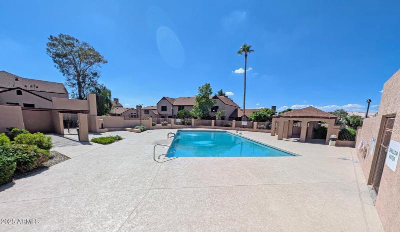 community pool area