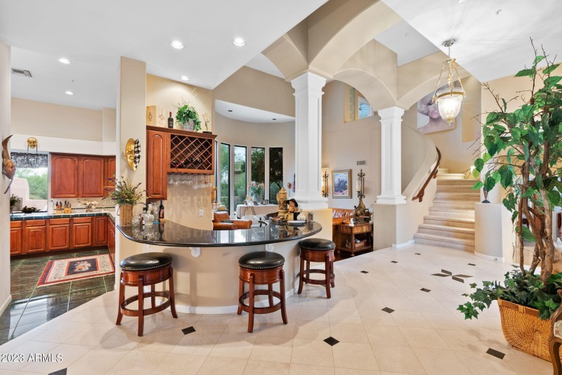 Bar and foyer view