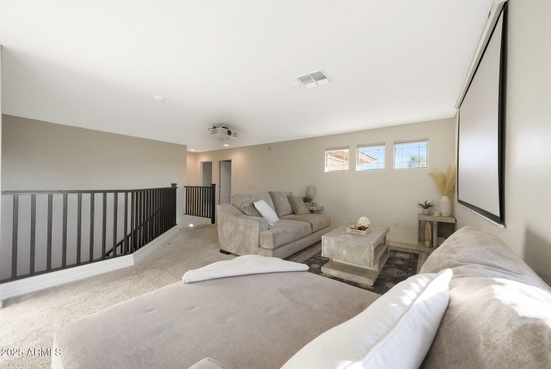 Separates the primary suite for privacy