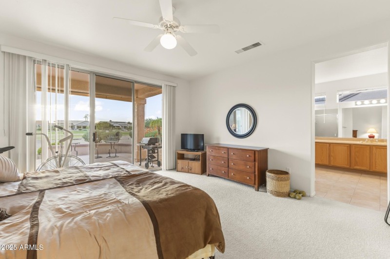 Bedroom with Golf Course Views
