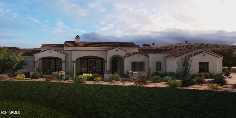 Custom home rendering