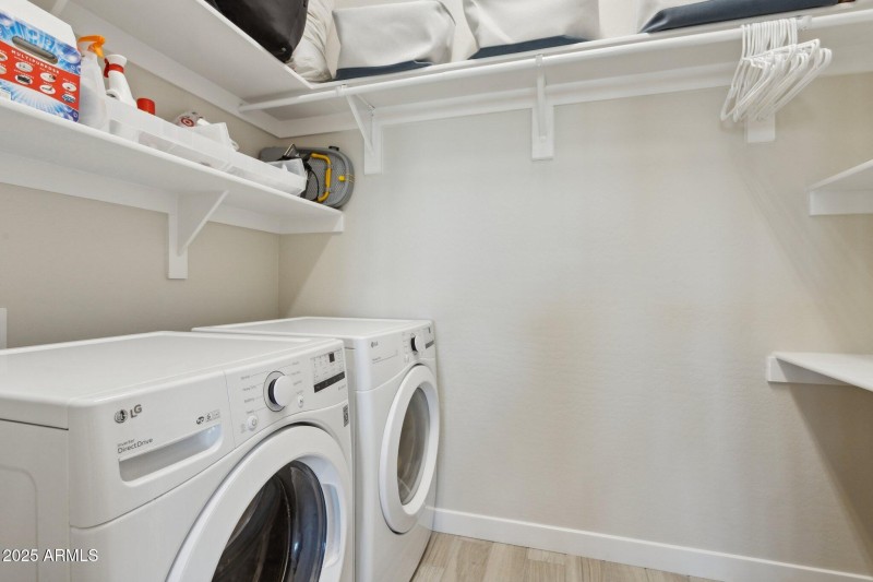 Spacious laundry room