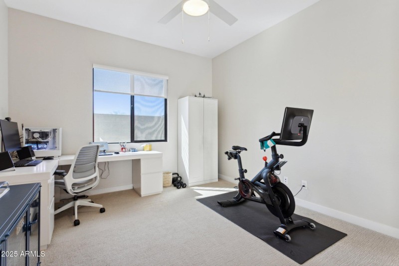 4th bedroom with wardrobe (den/office)