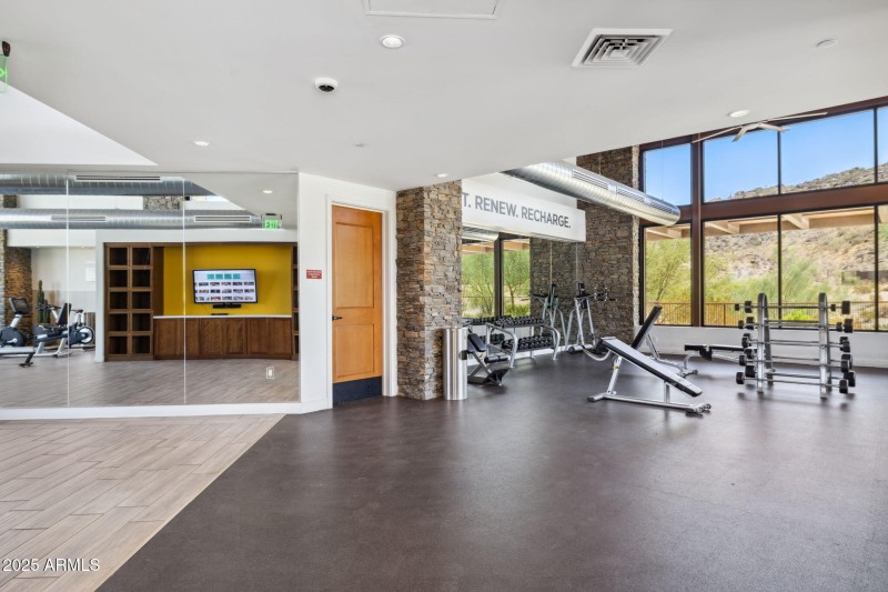 Inside community gym