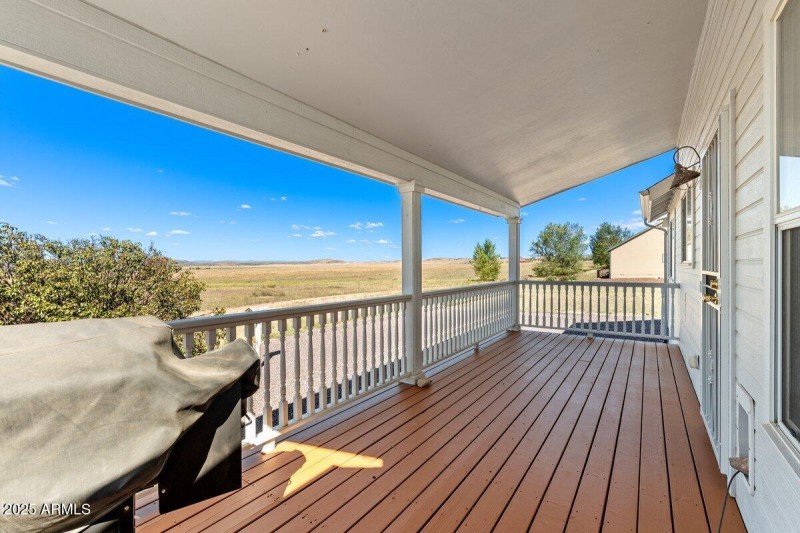 Backyard Covered Deck View