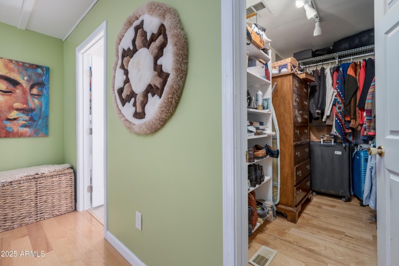 Primary walk-in closet