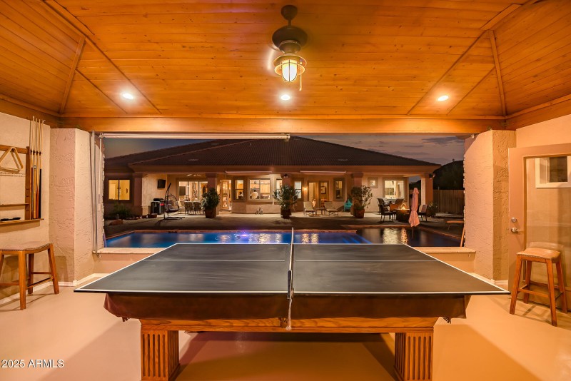 POOL HOUSE LOOKING TOWARDS HOUSE