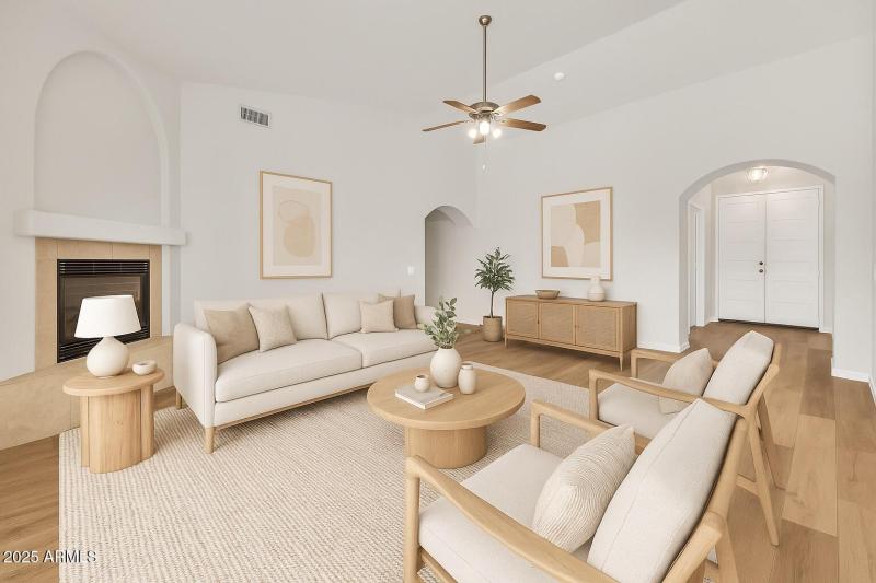 Serene Neutral Living Room Design