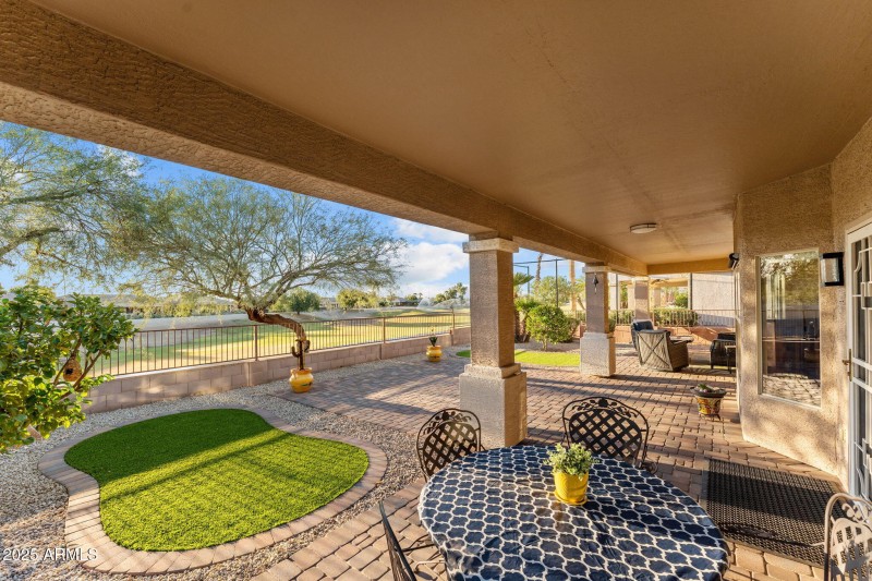 Backyard with Golf Course Views
