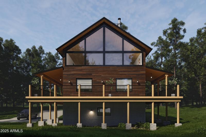 Left Elevation w/ Garage