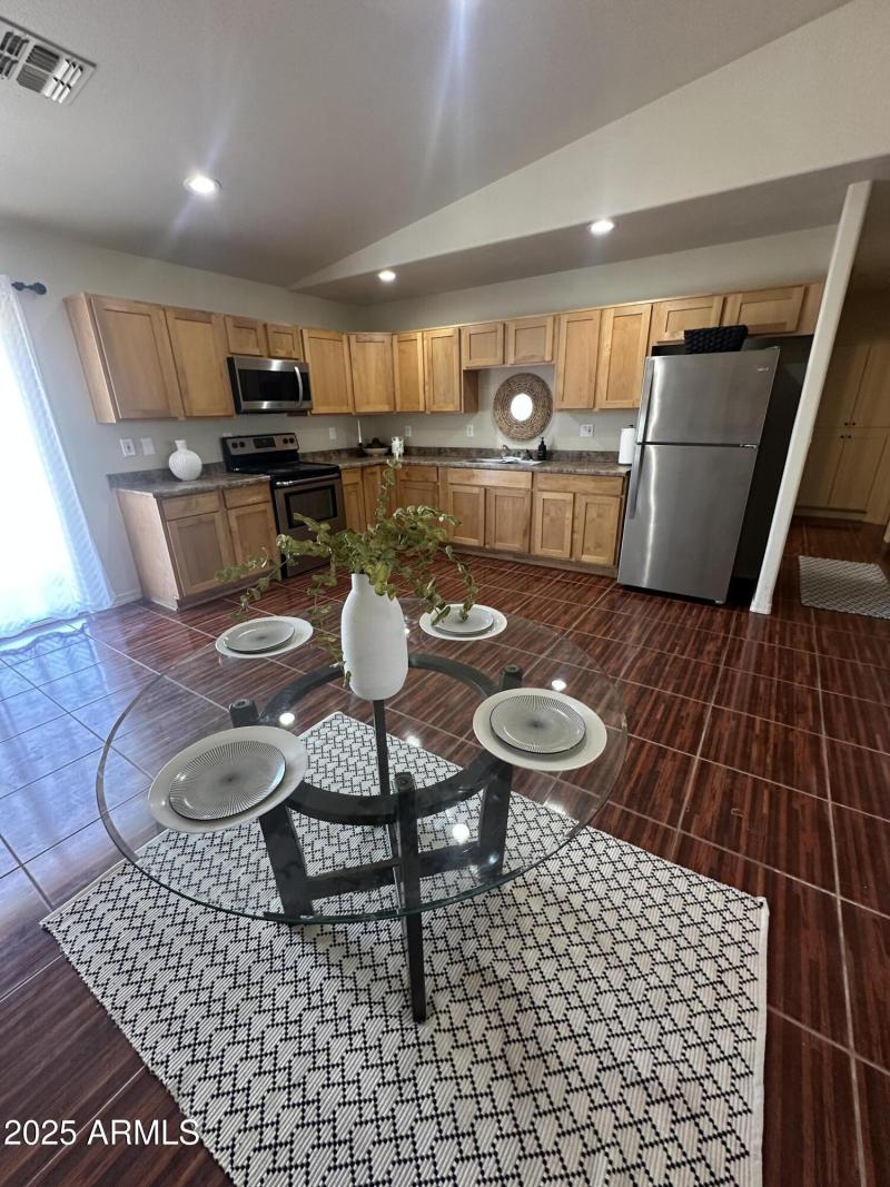 Kitchen and dining
