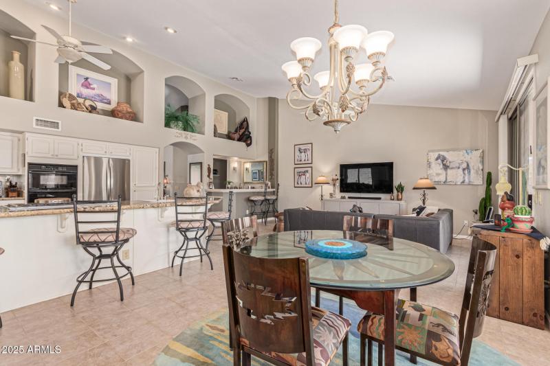Kitchen dining view