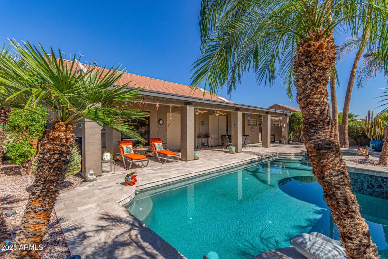 Pool patio view