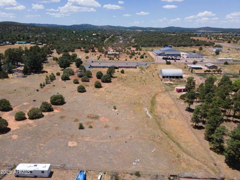 Aerial Back View of Property