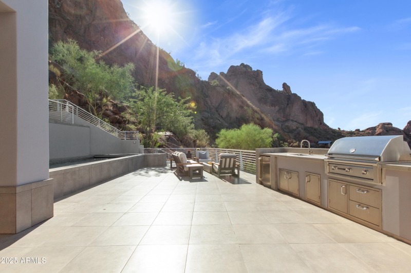 Spacious deck
