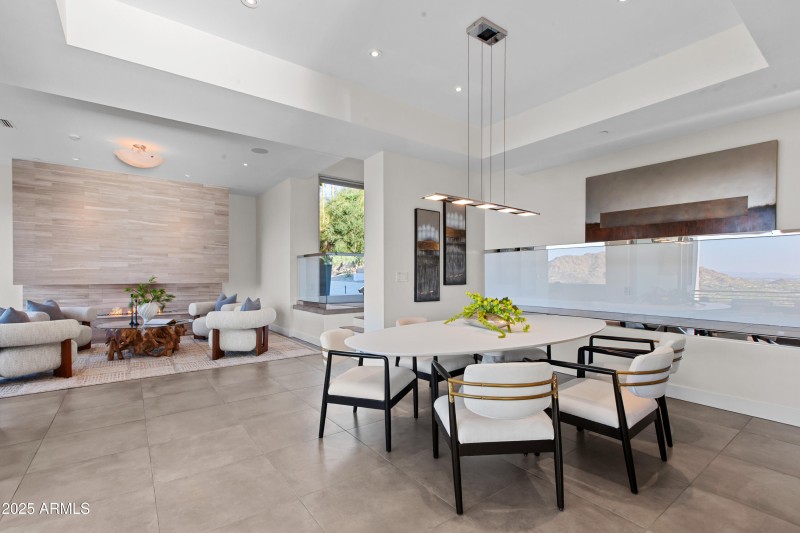 LR and dining areas