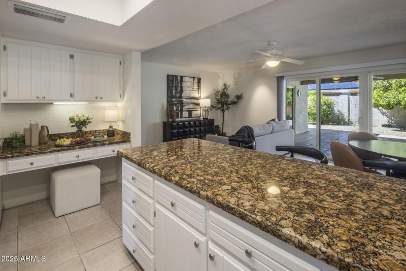 Kitchen & Desk Area