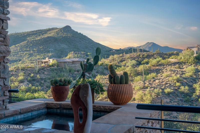 Spa Scene with Lone Mt Views