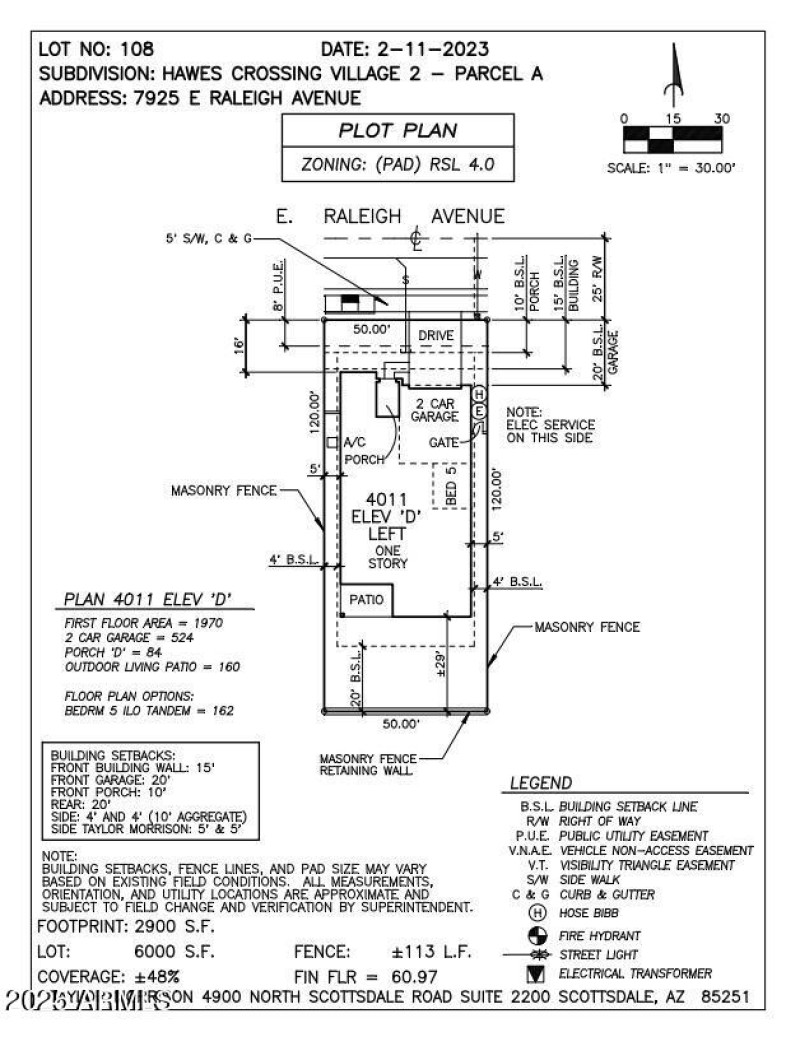 Plot Plan