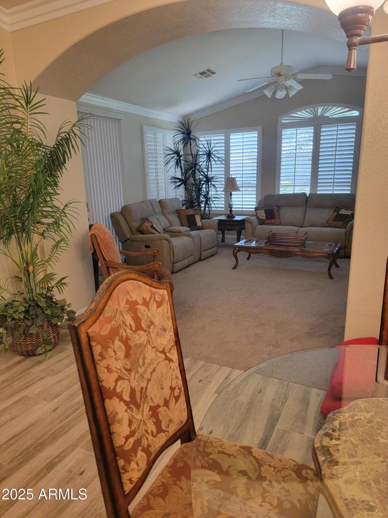 Dining view to Great Room Living area