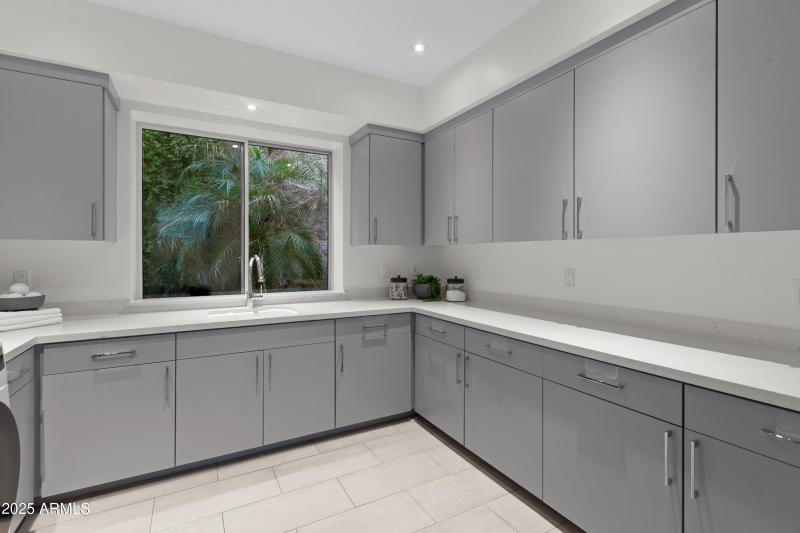 Cabinets in laundry rm